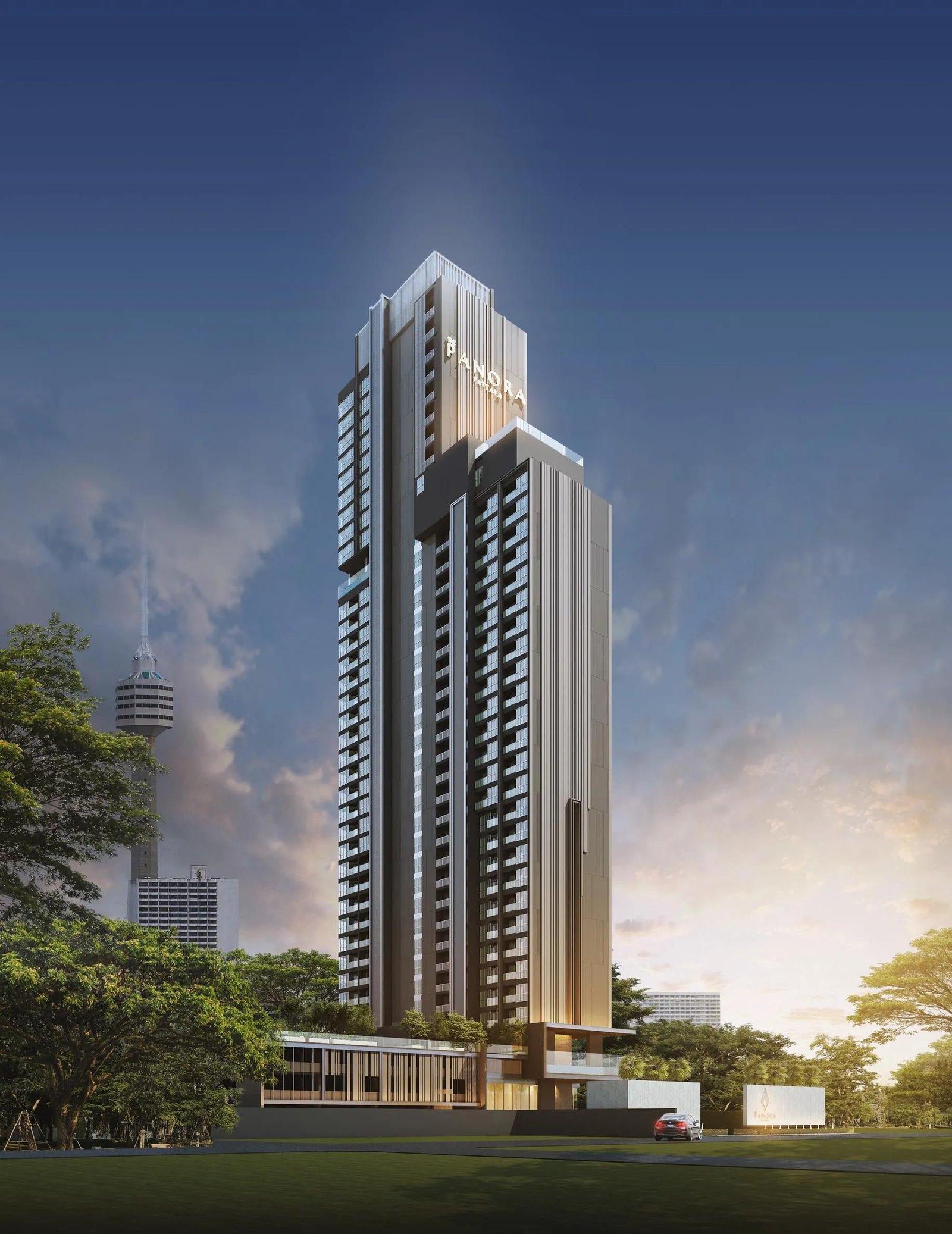 The Panora Pattaya tower architectural view
