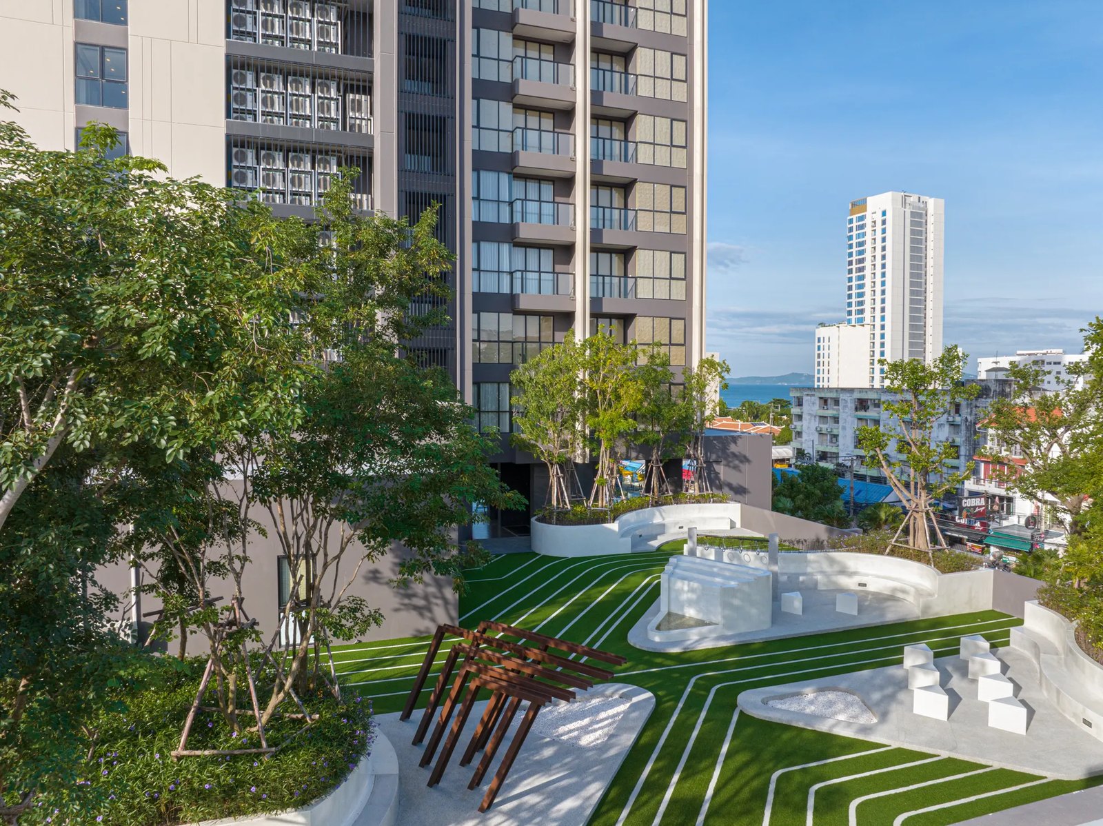 Garden beside The Panora Pattaya