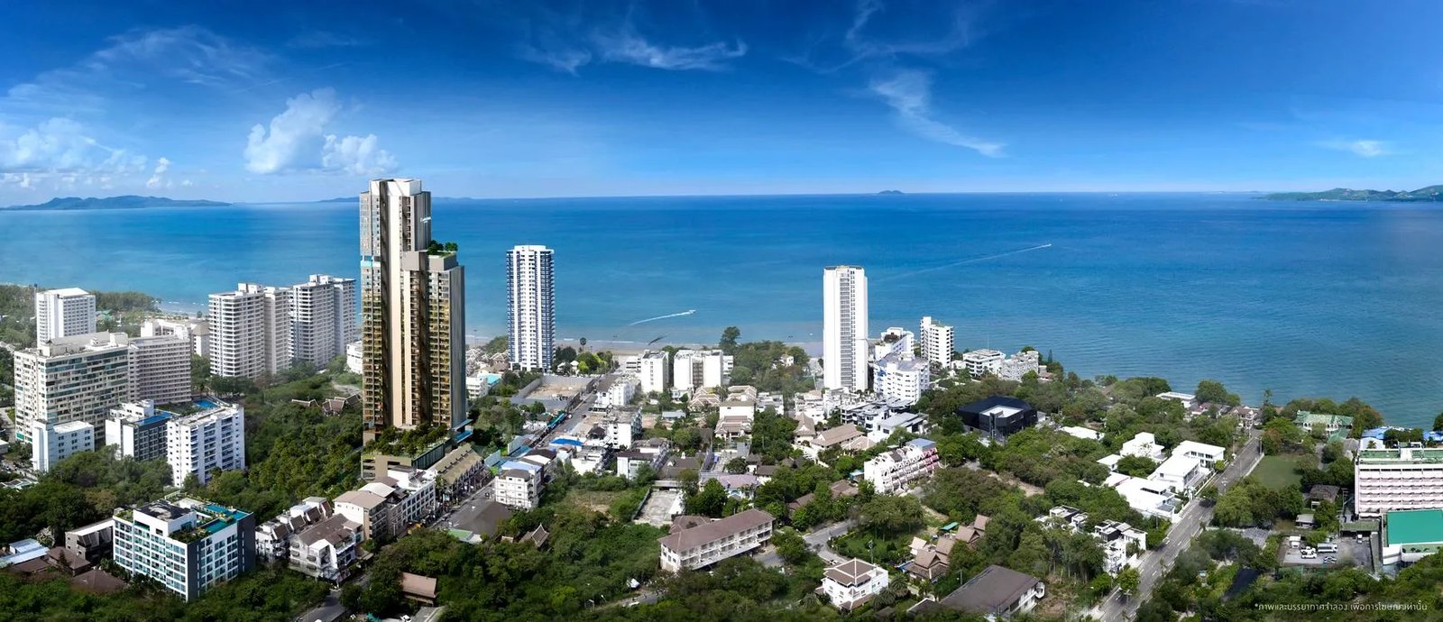 The Panora Pattaya and nearby coastline